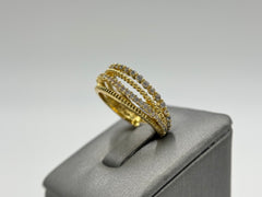 Baublebar Goldtone Eternity Stack Ring, Size 7