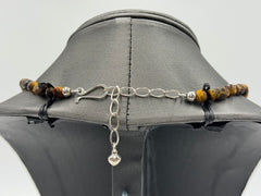 Jay King Sterling Silver Tiger's Eye Multi-shape Faceted Necklace, 18"