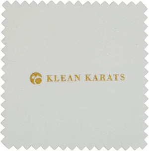 Single Klean Karats Treated Polishing Cleaning Cloth 8"x8" | Premium Tarnish Remover | Keeps Jewelry Clean and Shinny | Great for Silver, Gold and Platinum Metals (1 Piece)