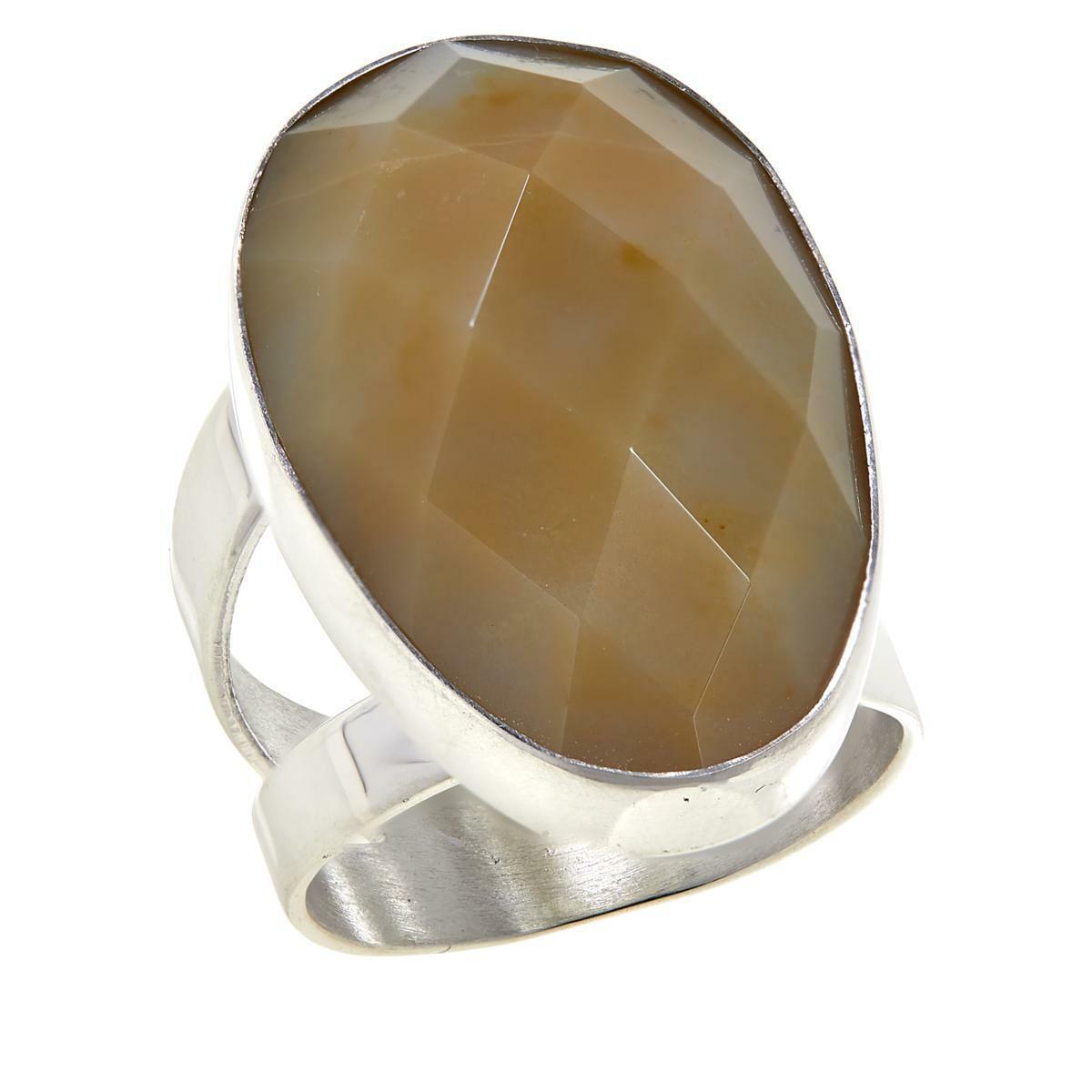 Jay King Sterling Silver Ethiopian Autumn Opal In Chalcedony Ring, Size 8