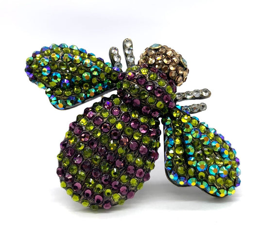 Kirks Folly Multicolor Crystal Bumble Bee Pin