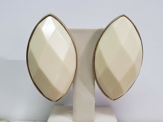 Wildlife By Heidi Klum White Gemstone & Gold-Tone Earrings for Pierced Ears