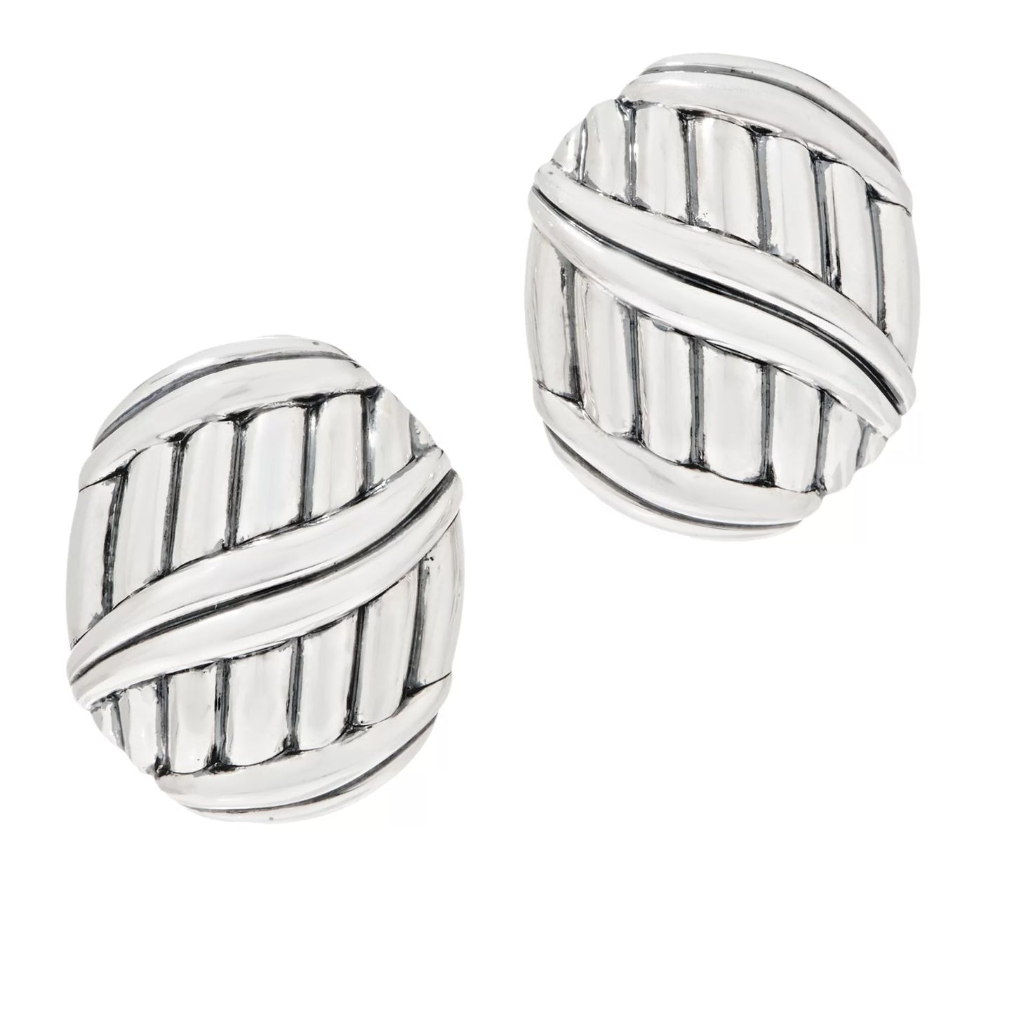 Peter Thomas Roth Sterling Silver Shield Earrings