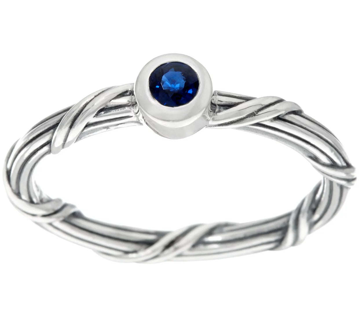Peter Thomas Roth Sterling Silver Signature Romance Sapphire Ring, Size 5