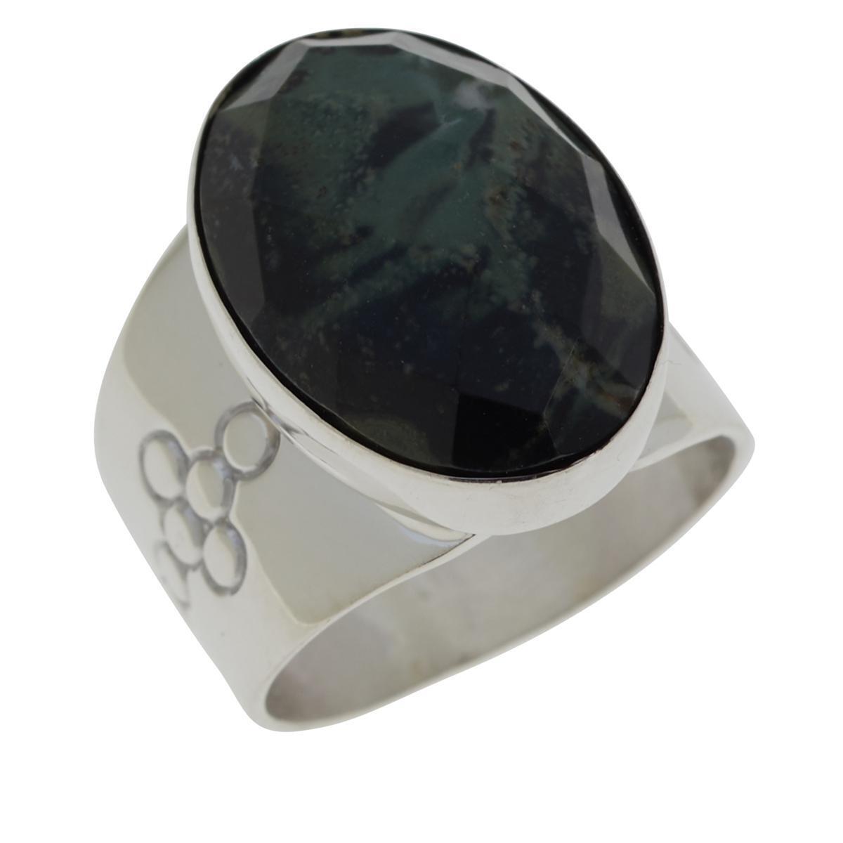 Jay King Sterling Silver Kabamba Stone Faceted Ring, Size 7