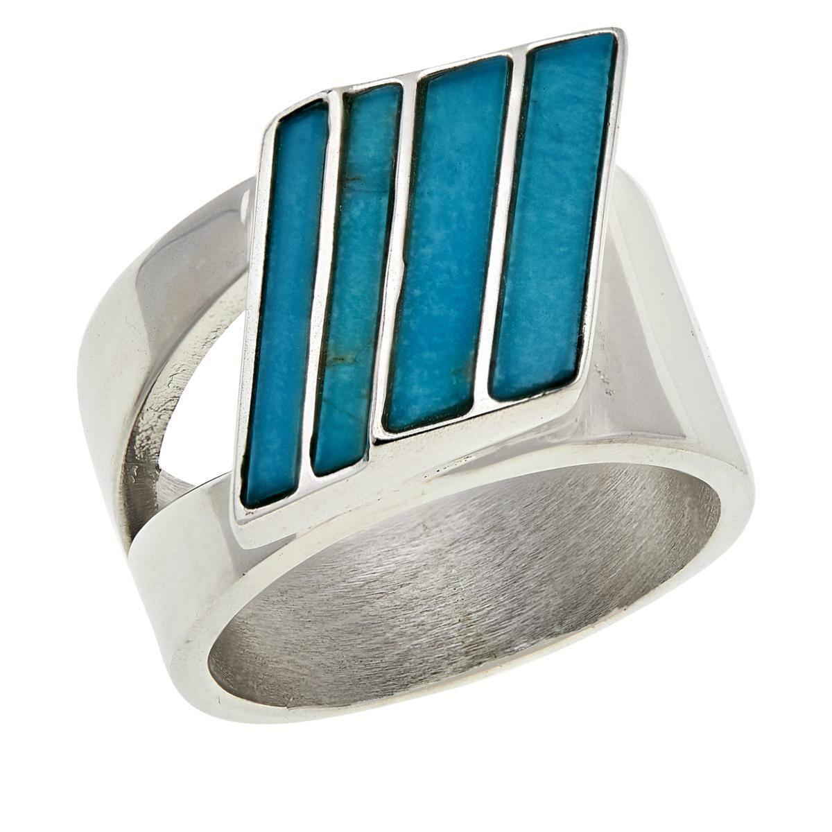 Jay King Sterling Silver Red Skin Turquoise Ring, Size 6