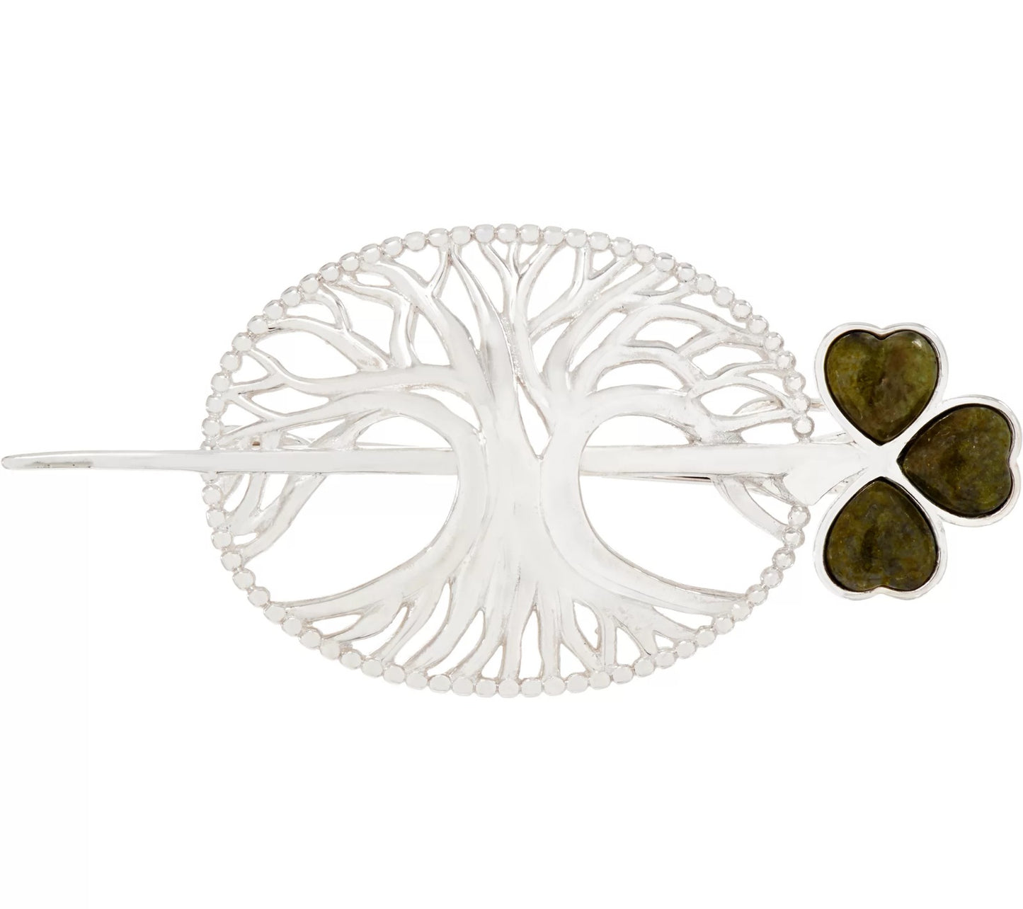 Connemara Marble Sterling Silver Sweater Pin Tree of Life