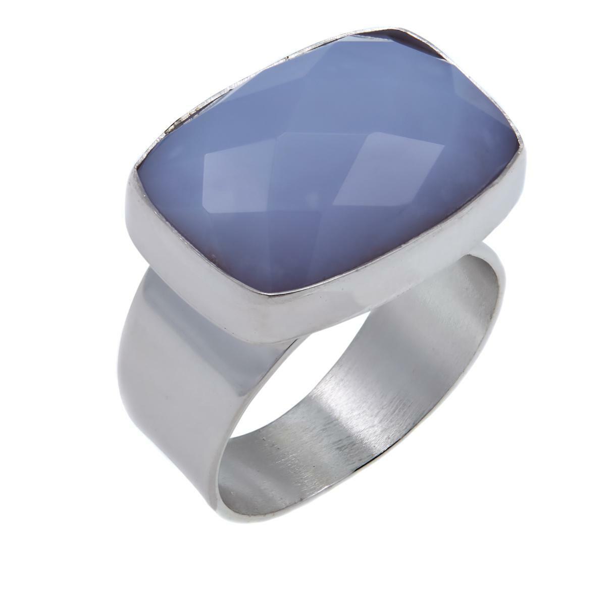 Jay King Blue Agate Sterling Silver Ring, Size 6