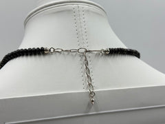 Jay King Sterling Silver Magnetite/Pyrite Beaded Station Necklace, 18"