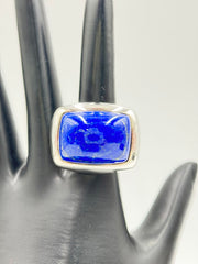 Jay King Sterling Silver Dome Lapis Lazuli Statement Ring, Size 6