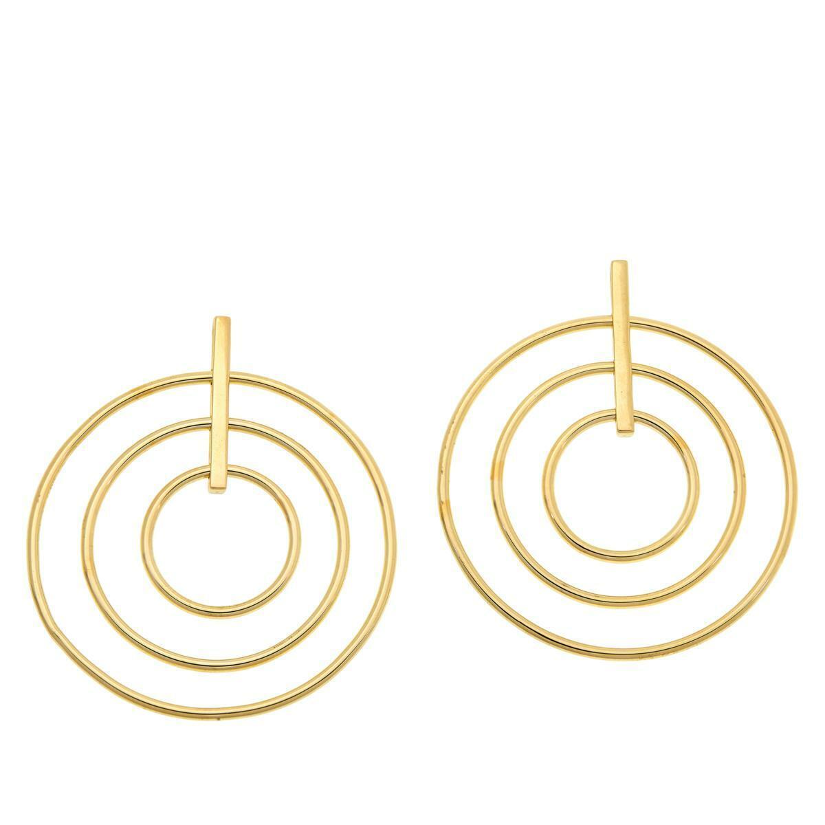 Bellezza Bronze Multi-Circle Dangle Earrings (373912046134)