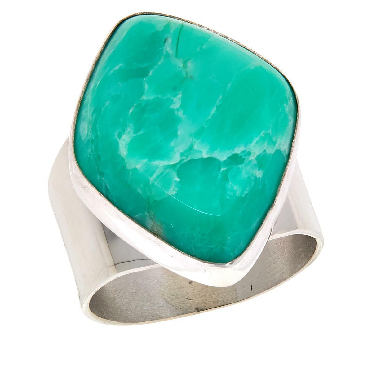 Jay King Sterling Silver Green Opal Ring, Size 6