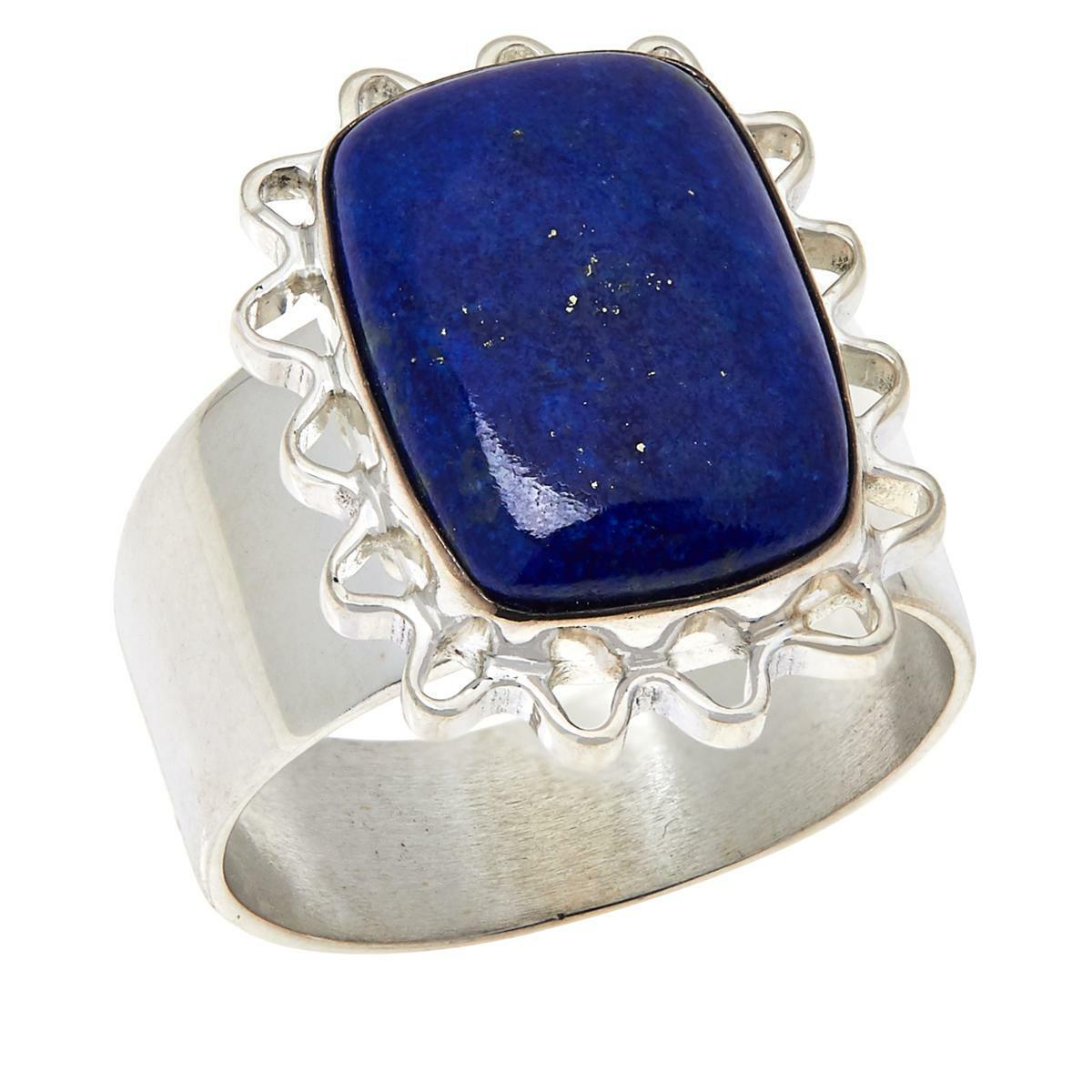 Jay King Sterling Silver Cushion-Cut Lapis Ring, Size 6