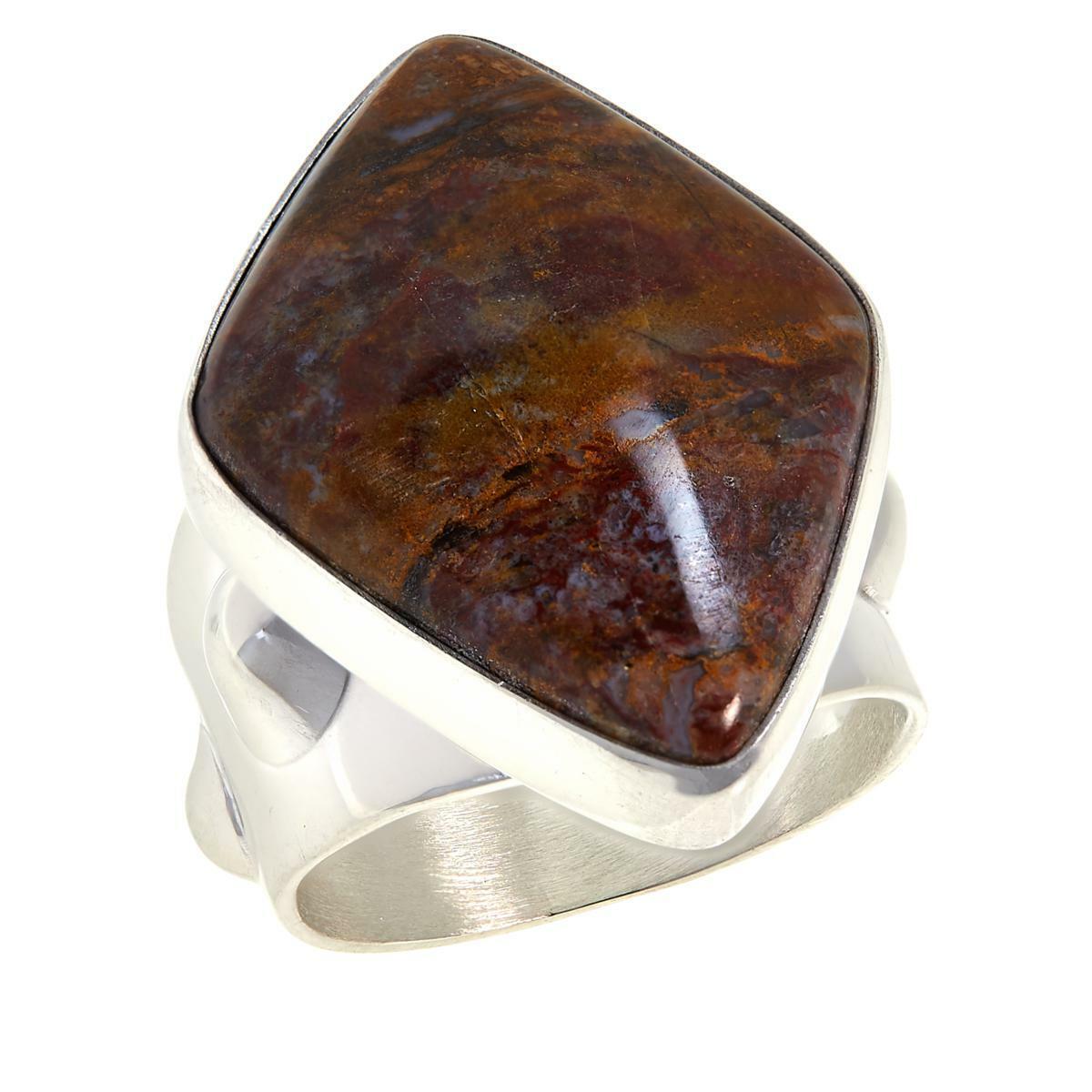 Mine Finds by Jay King Sterling Silver Freeform Jasper Ring, Size 7