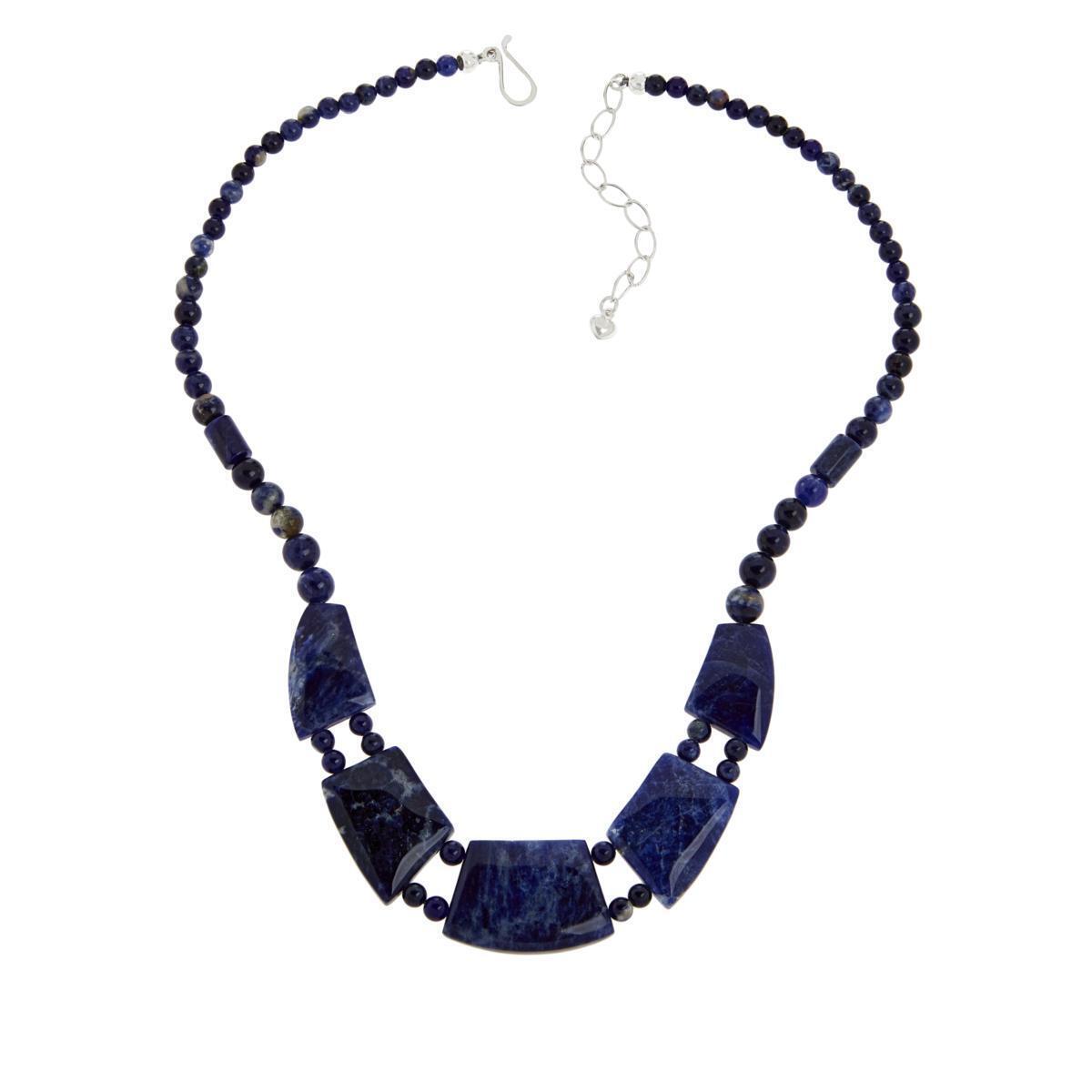 Jay King Sterling Silver Sodalite Necklace. 19"