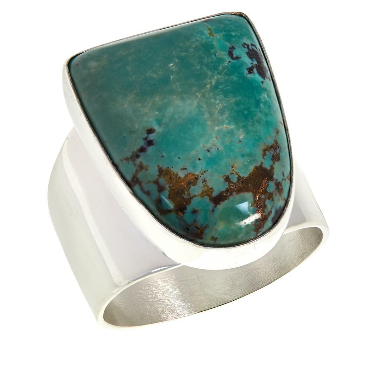Jay King Sterling Silver Lonesome Pine Mountain Turquoise Ring, Size 5