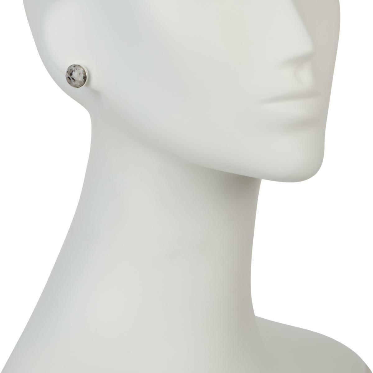 Jay King Sterling Silver Multi-Color Pitaya Stone Stud Earrings