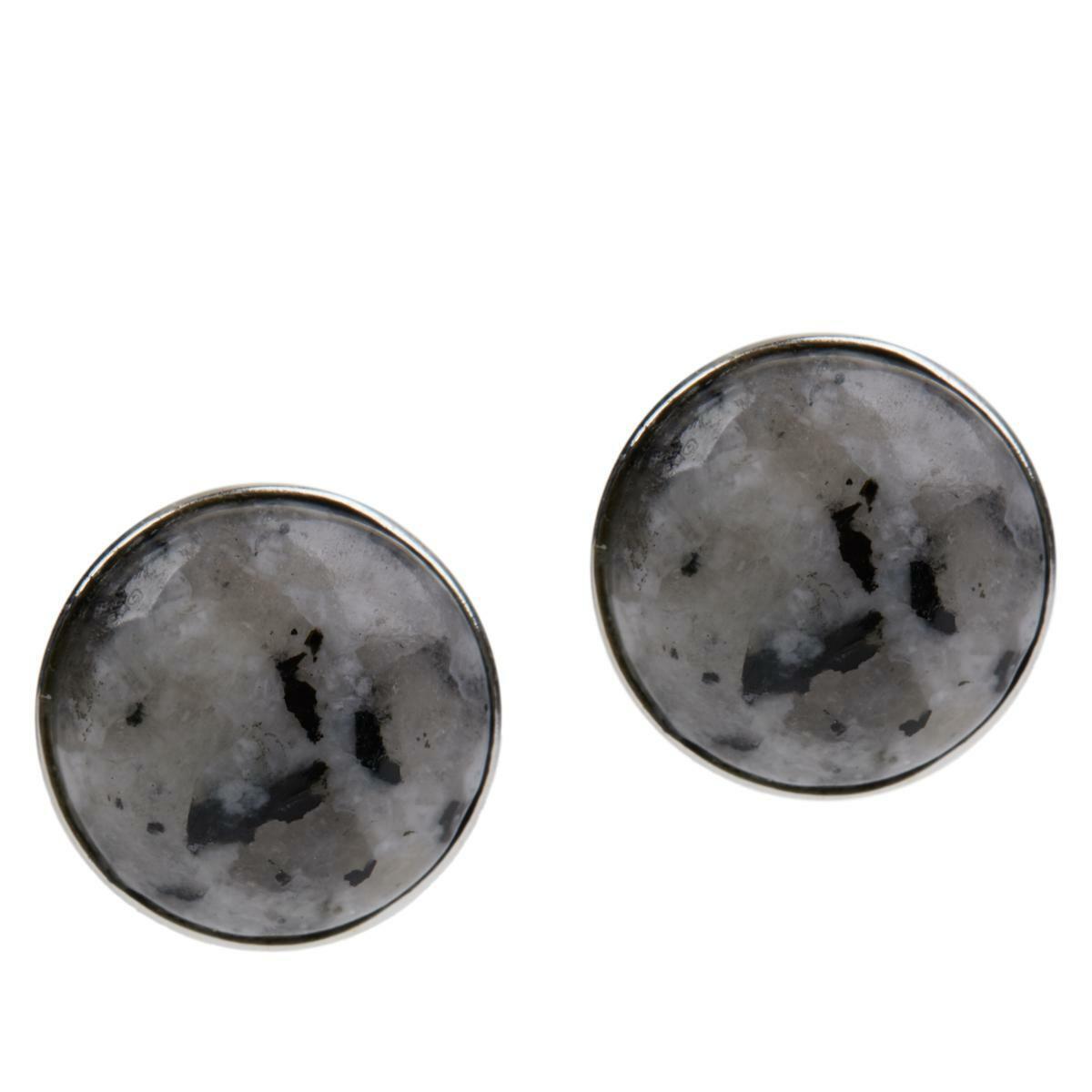 Jay King Sterling Silver Multi-Color Pitaya Stone Stud Earrings