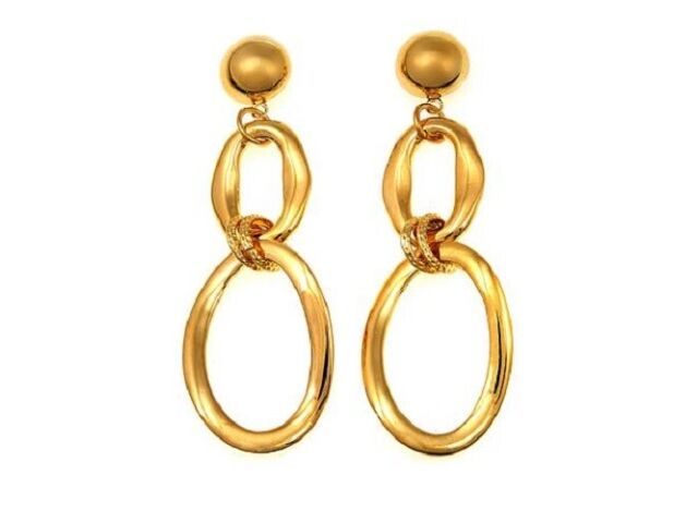 Bellezza Bronze Interlocked Dangle Earrings Hsn $65