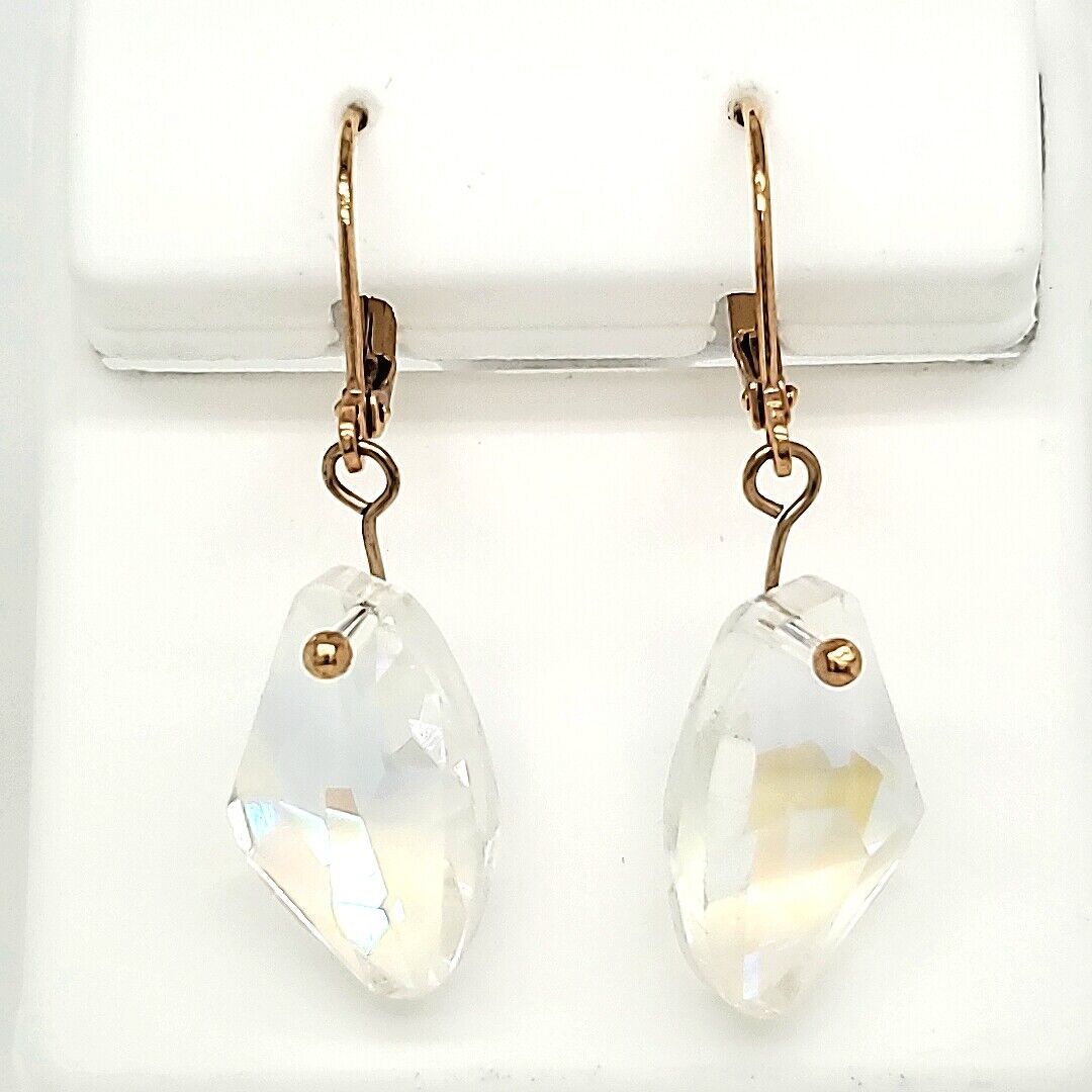 Kirks Folly Crystal Dangle Earrings, Goldtone / Clear