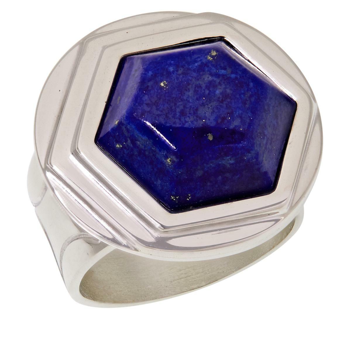 Jay King Trapezoid Lapis Sterling Silver Ring, Size 6