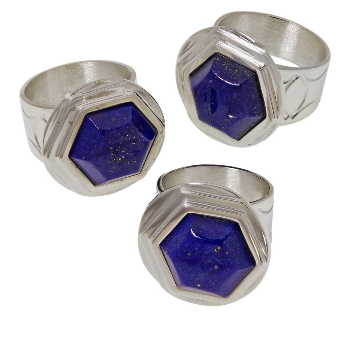 Jay King Trapezoid Lapis Sterling Silver Ring, Size 6