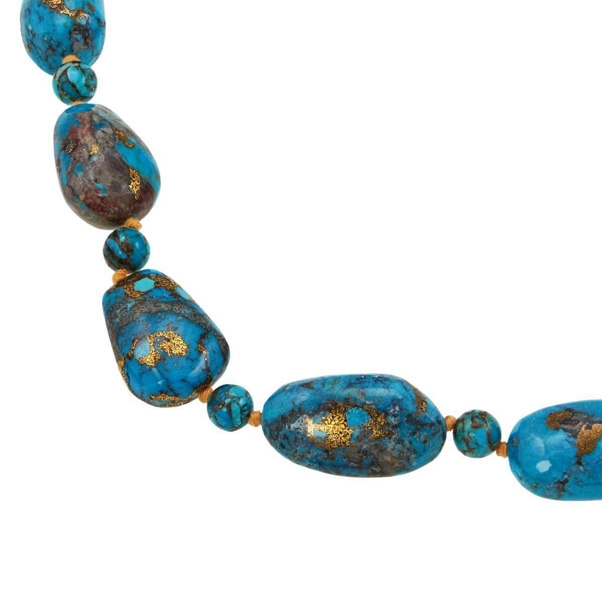Colleen Lopez Turquoise Beaded 30" Necklace