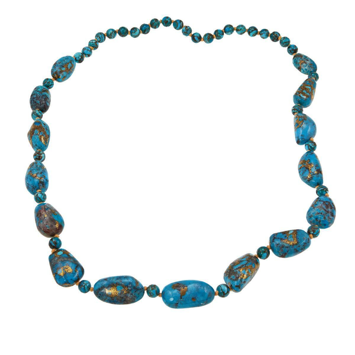 Colleen Lopez Turquoise Beaded 30" Necklace