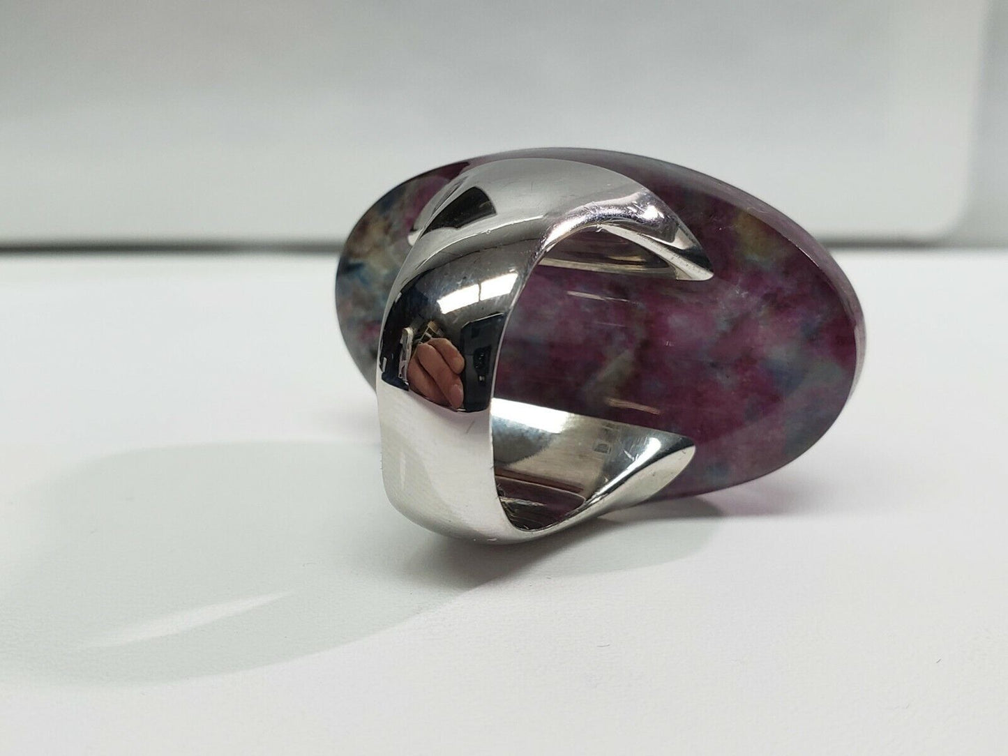 Colleen Lopez Ruby & Zooisite Gem Triplet Beauty In The Rough Ring Size 7 ~