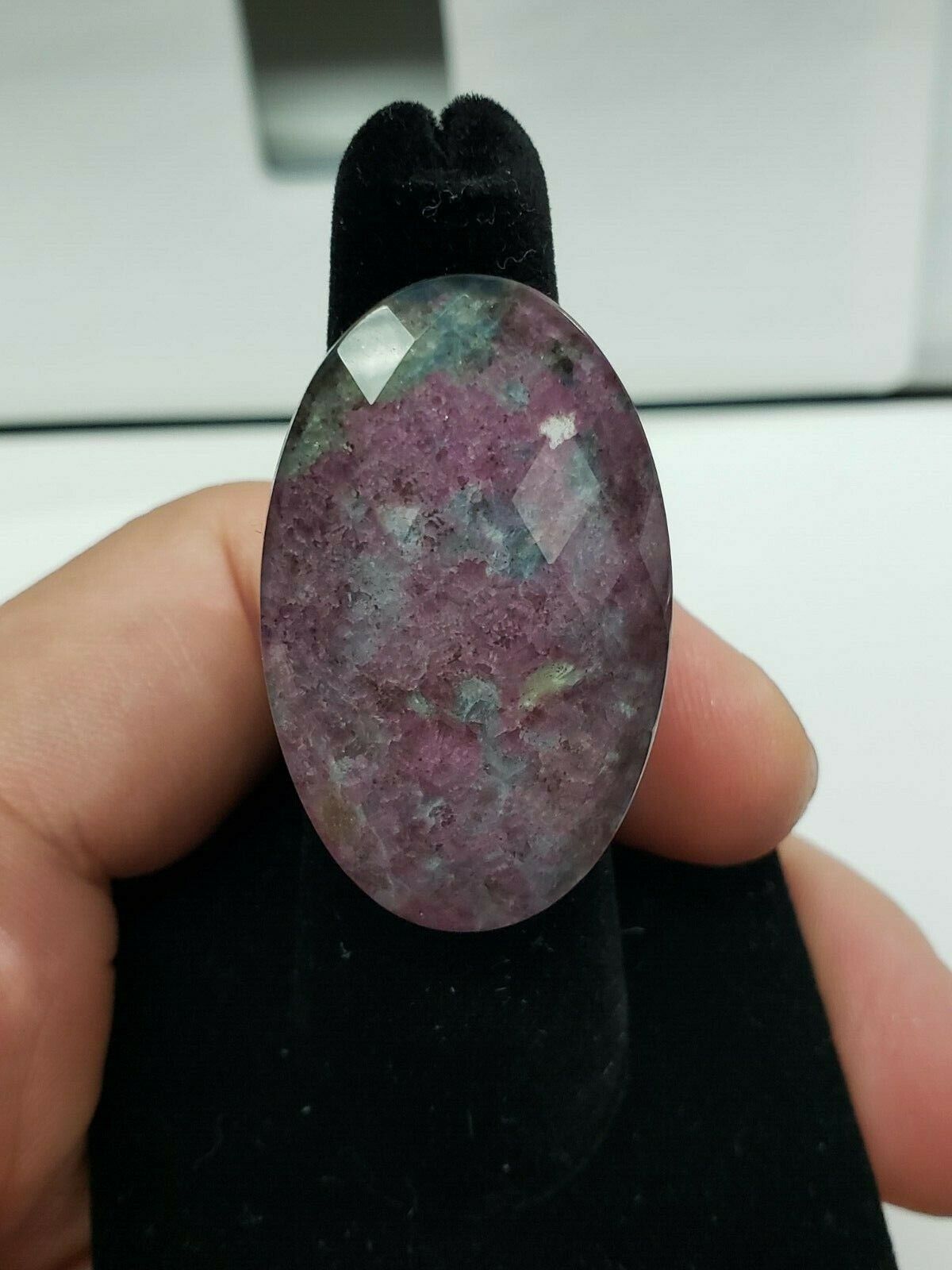Colleen Lopez Ruby & Zooisite Gem Triplet Beauty In The Rough Ring Size 7 ~