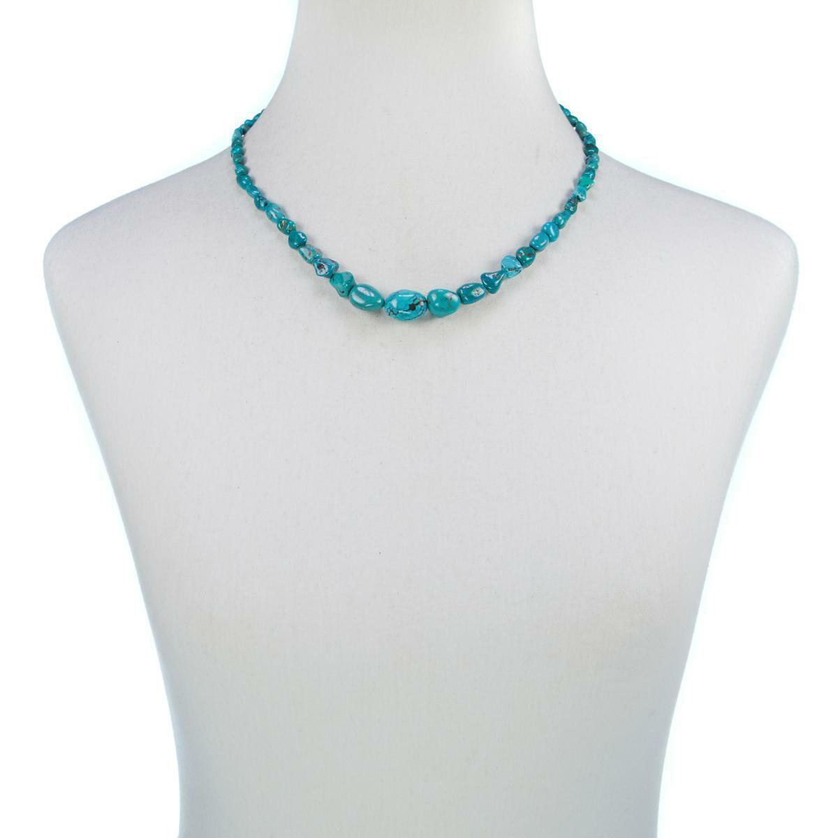 Jay King Azure Peaks Turquoise Nugget 18" Sterling Silver Necklace