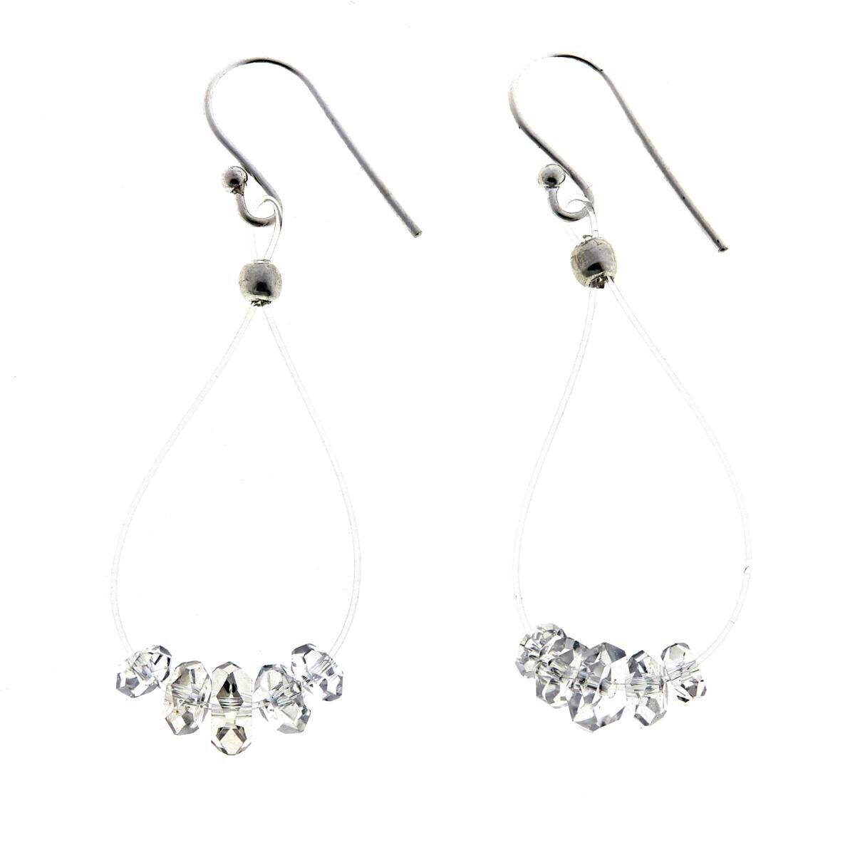Herkimer Mines Diamond Quartz Drop Earrings