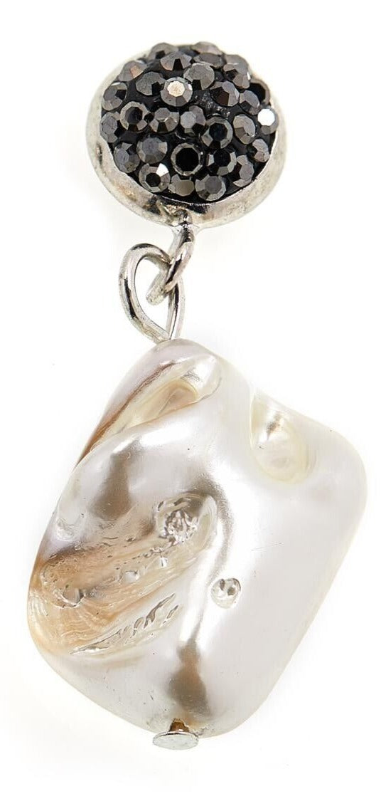 JKNY Crystal Simulated Pearl Drop Earrings (364018959183)