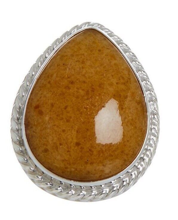 Jay King Sterling Silver Butterscotch Amber Pear-Shape Earrings. (364114570754)