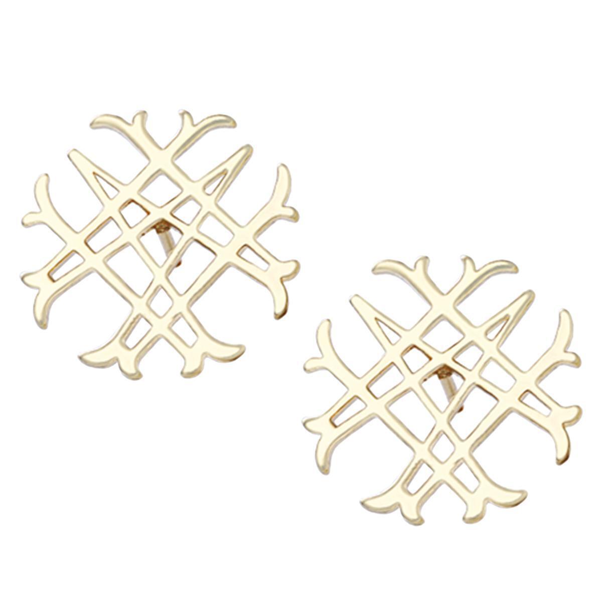 Natalie Wood Designs Signature Logo Emblem Stud Earrings
