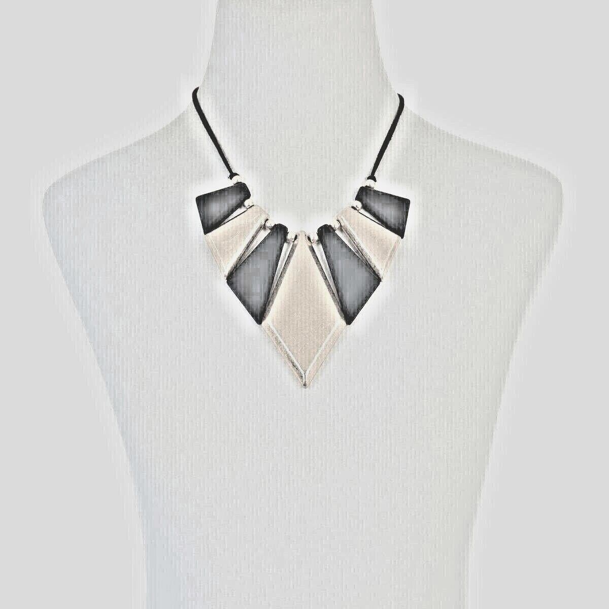 MarlaWynne TwoTone Station Collar Necklace 191/4"