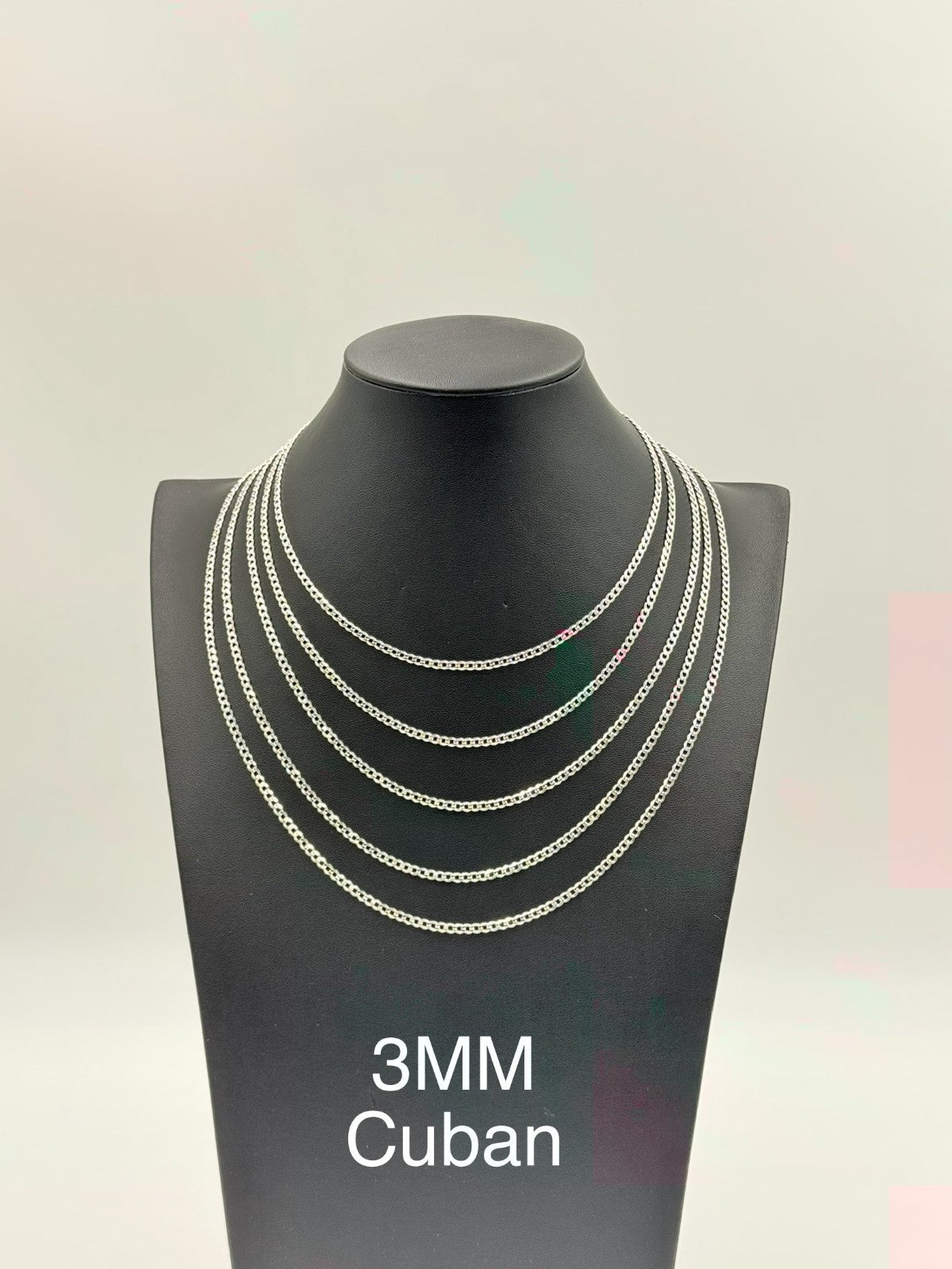 Sterling Silver, 925 Curb Chain Necklace, 24" 3mm