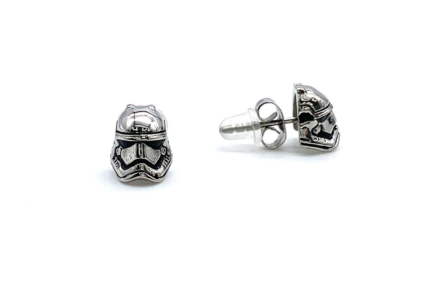 HSN Star Wars Stainless Steel Stormtrooper Stud Earring.