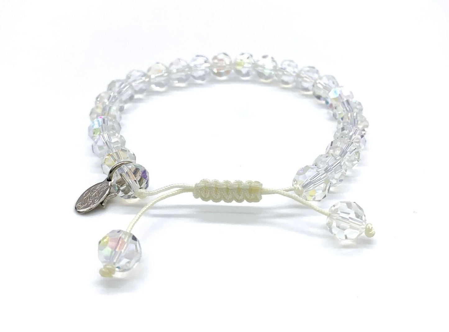 Kirks Folly Clear/AB Crystal Adjustable Drawstring Bracelet