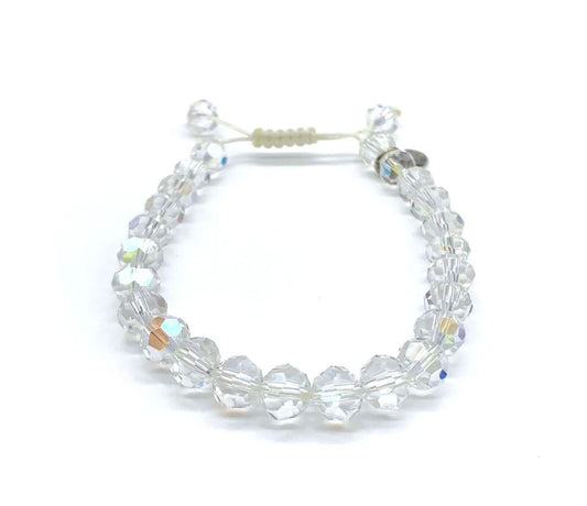 Kirks Folly Clear/AB Crystal Adjustable Drawstring Bracelet