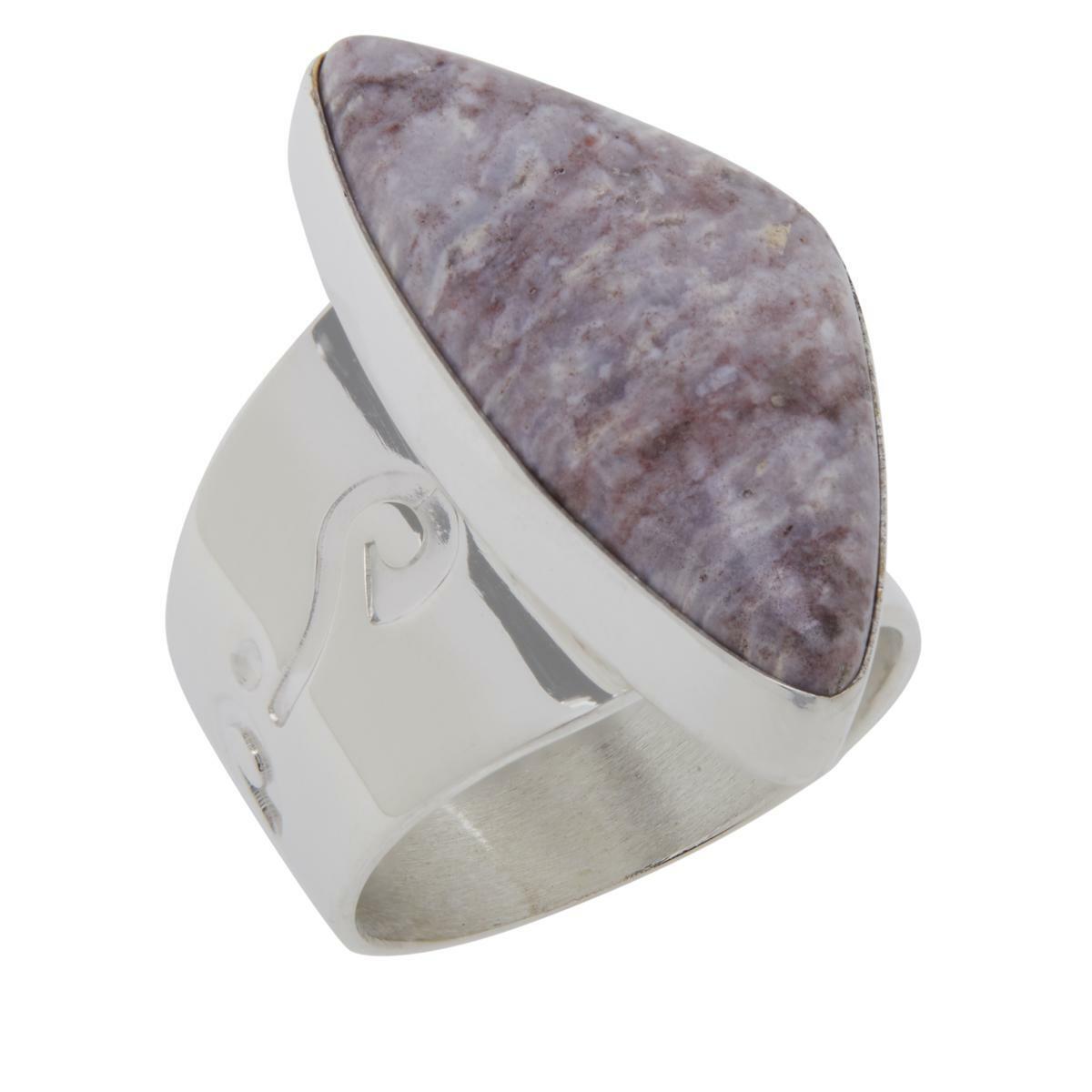 Jay King Gallery Collection Sterling Silver Violet Opal Freeform Ring, Size 6
