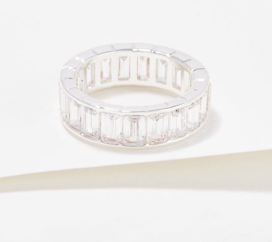 Kirks Folly Silvertone Clear Eternity Size 8 Ring | Ring