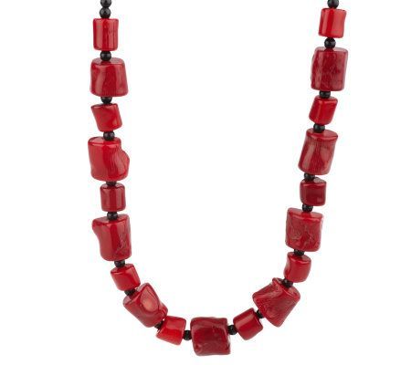 Lee Sands Goldtone Freeform Beaded 17"L x 1/2"W plus a 2"L extender Necklace | Necklace