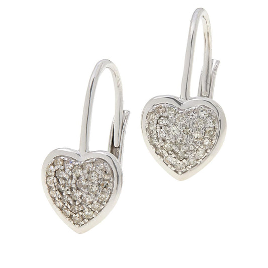 Colleen Lopez Sterling Silver Clear Diamonds Huggie Earrings