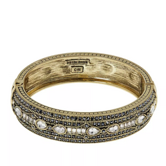 Brazalete de cristal transparente "Era de Elegancia" de Heidi Daus, 19 cm (talla M/L)