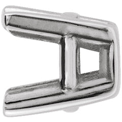 Sterling Silver 2 mm Round 4-Prong Earring Setting