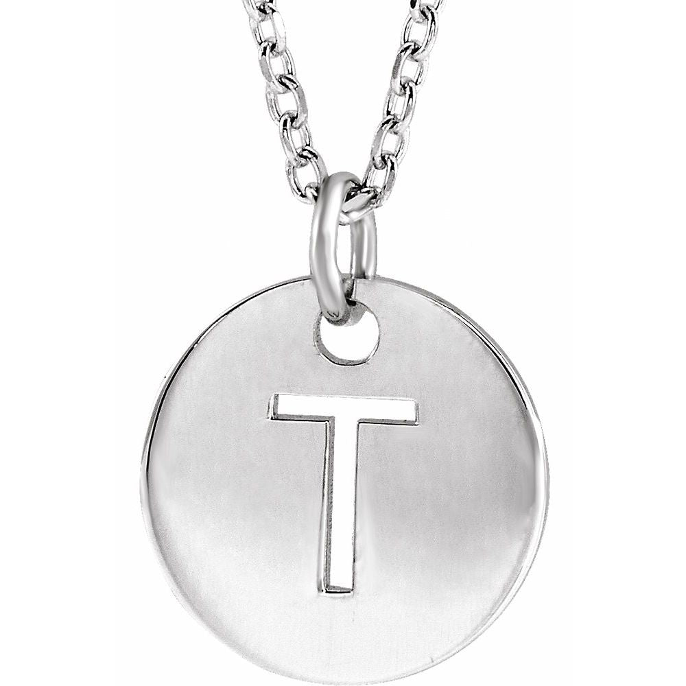 Sterling Silver Initial 16-18" Necklace