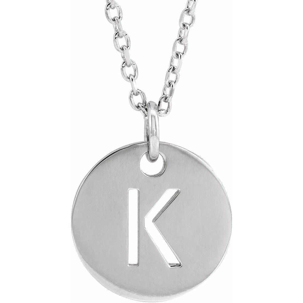 Sterling Silver Initial 16-18" Necklace