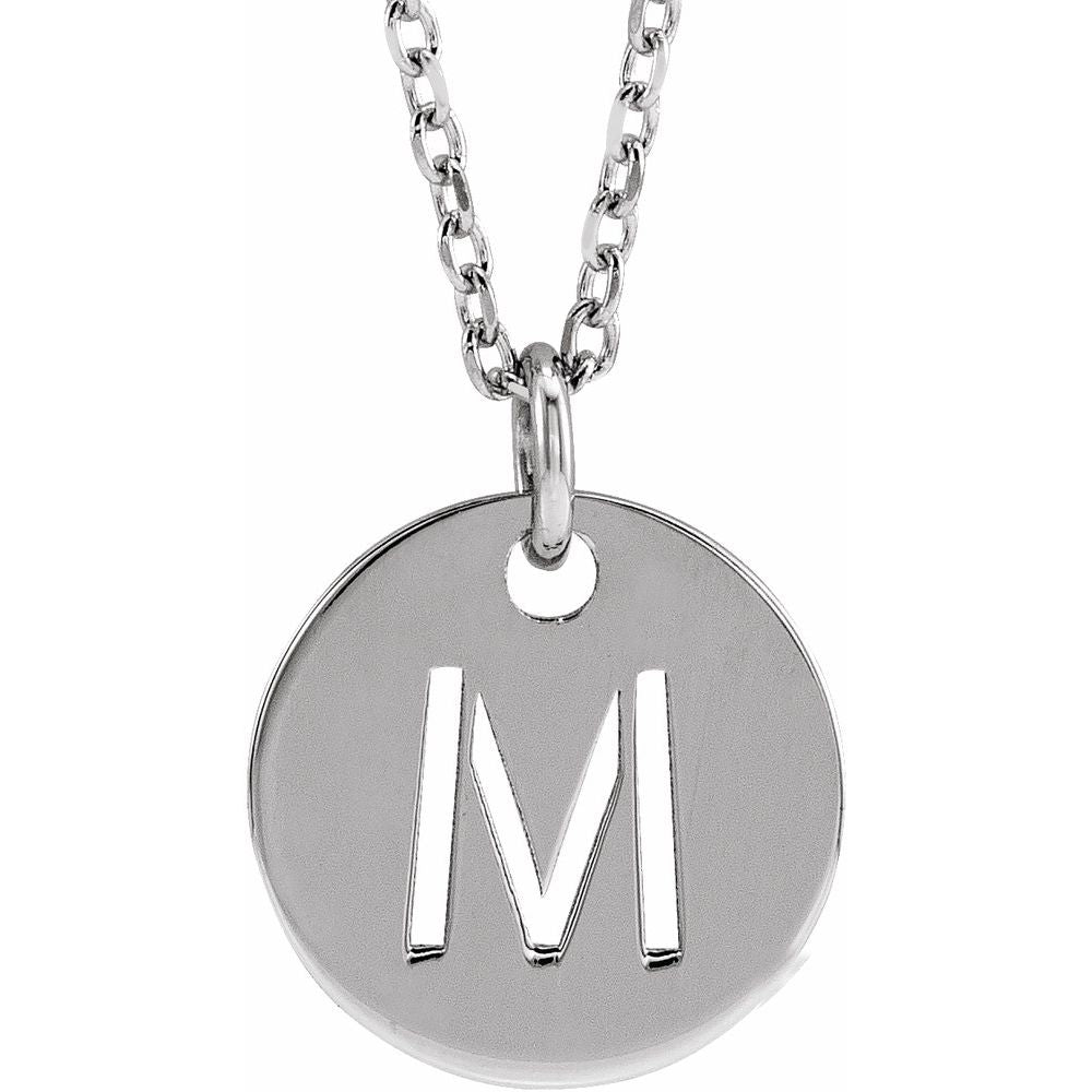 Sterling Silver Initial 16-18" Necklace