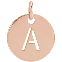 18K Rose Gold  Gold-Plated Sterling Silver Personalized  Pendant